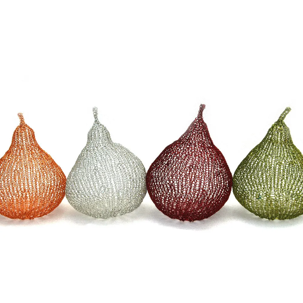 How to crochet decorative wire pears , PDF crochet patterns