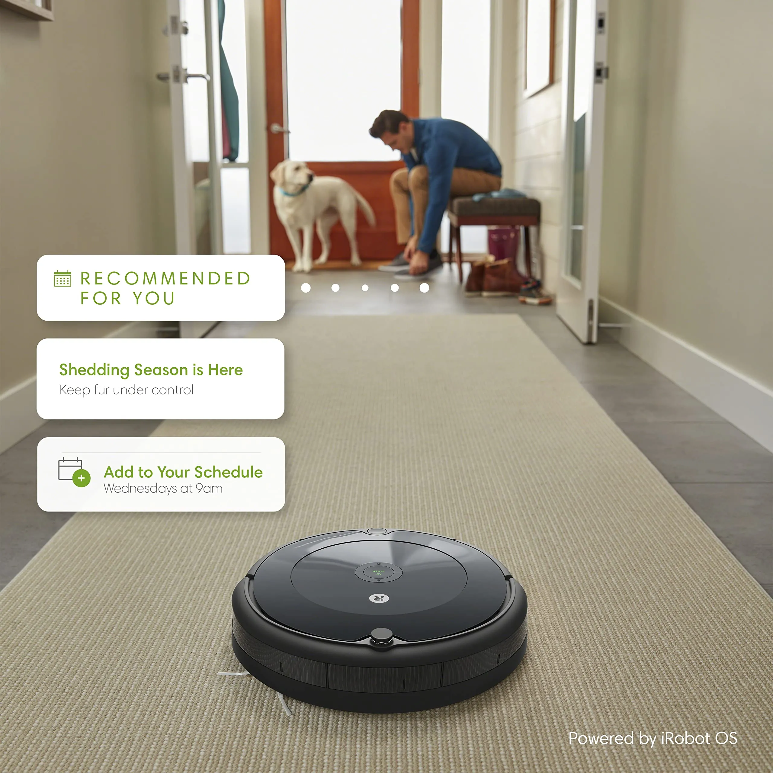 iRobot Roomba 694 Robot Vacuum-Wi-Fi Connectivity, Personalized Cleaning Recommendations, Works with Alexa, Good for Pet Hair, Carpets, Hard Floors, Self-Charging, Roomba 694