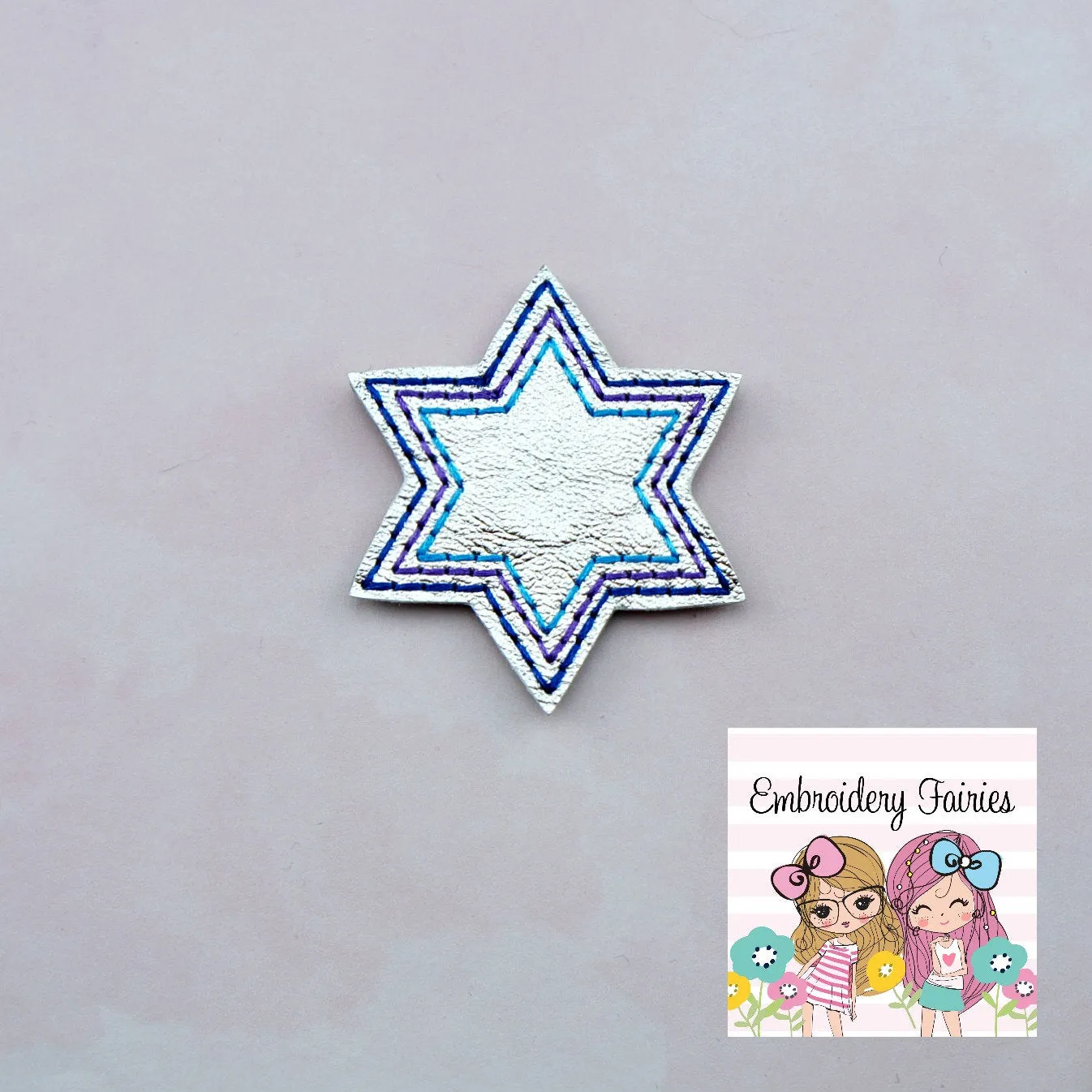 Jewish Star Feltie File -  Hanukkah Feltie Design - Holiday Feltie - Embroidery Design - Feltie Pattern - Feltie Design - Feltie File