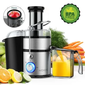 KOIOS JE-70 1300W Centrifugal Juicer with Big Mouth 3 Inch Feed Chute