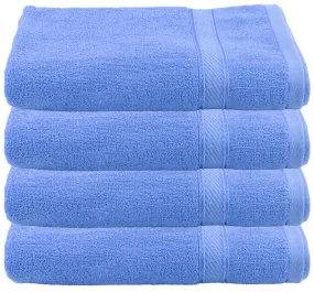 Kuber Industries Cotton Bath Towel 30"x60" (Blue, 4 Pieces Full Size) CTKTC33292