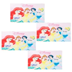 Kuber Industries Disney Princess Microfiber Soft Kids Bath Towel-Pack of 4 (Multi)