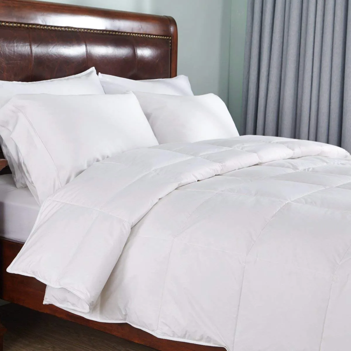 Kuber Industries Reversible Microfibre Single Comforter King Size, White (CLT578)