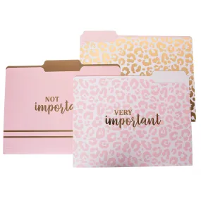 Leopard Print File Folder Set