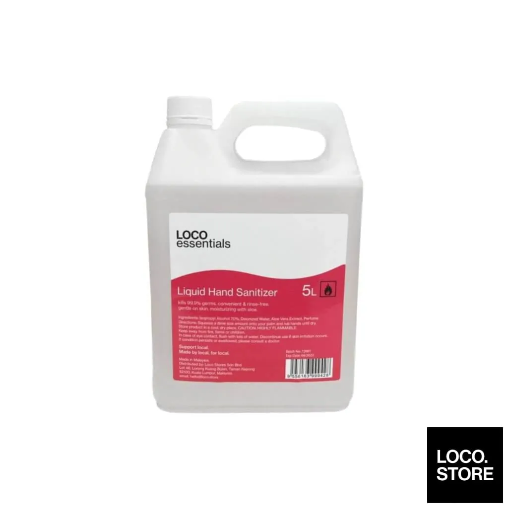 Loco Essentials Liquid Hand Sanitizer 5L