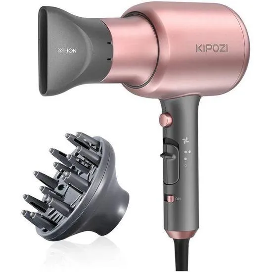 Lonic Hair Dryer with Diffuser and Concentrator - 5917 Grey