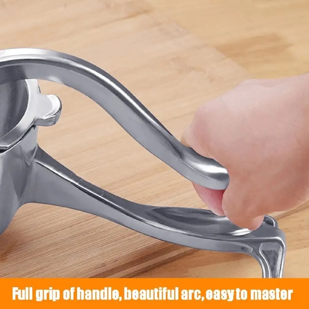 Manual Juice Squeezer, Portable Aluminum Alloy Hand Pressure Juicer, Heavy Duty Single Press Juice Squeezer, Real Stainless Steel Lemon Squeezer