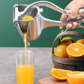 Manual Juice Squeezer, Portable Aluminum Alloy Hand Pressure Juicer, Heavy Duty Single Press Juice Squeezer, Real Stainless Steel Lemon Squeezer