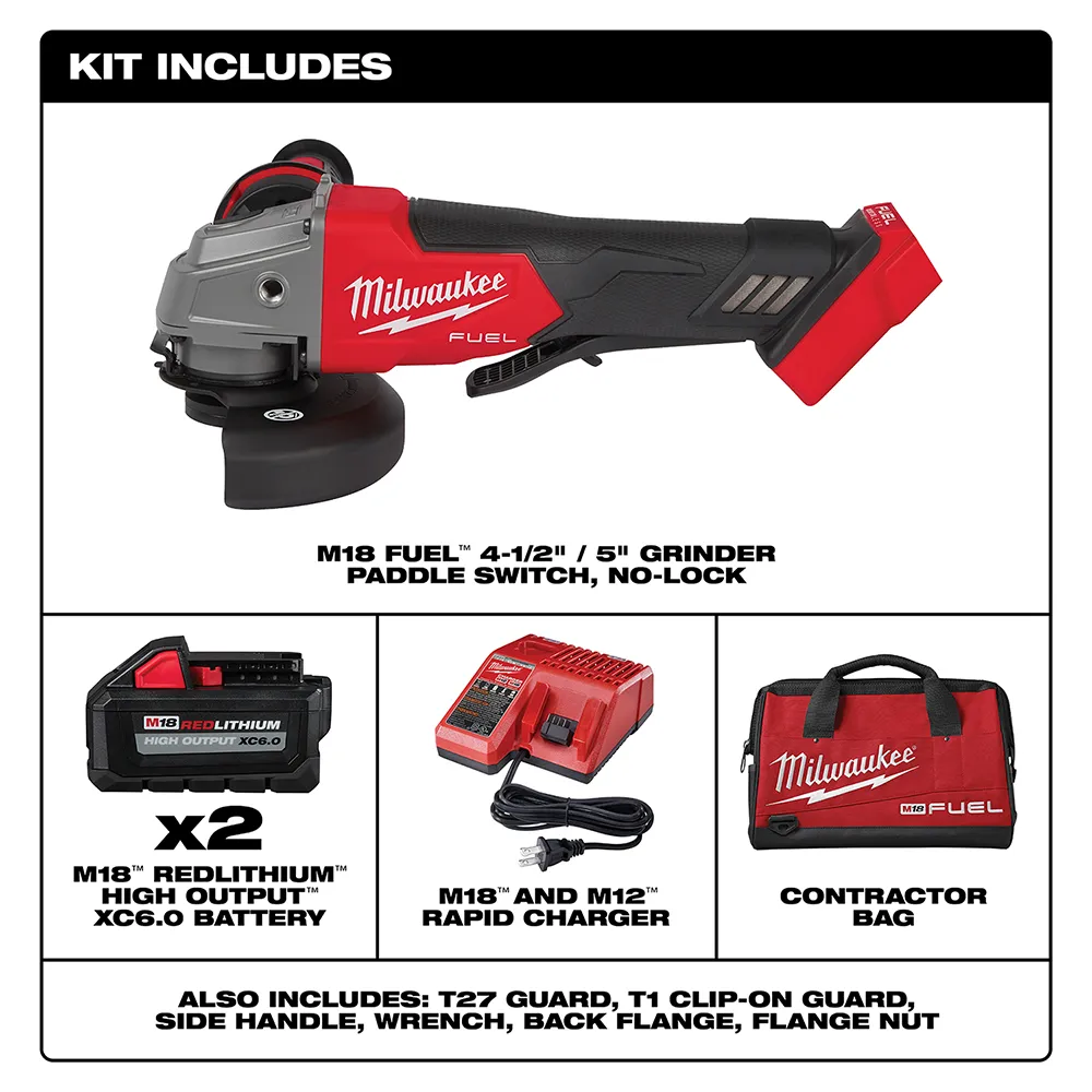 Milwaukee M18 Fuel 4-1/2"-5" Grinder Paddle Switch