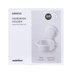 Miniso Simple Hairdryer Holder With Suction Cup