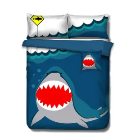 Navy Shark Kids Advventure 5 Pcs Comforter Set Queen