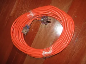 Nilfisk and Tellus GS80 and GM80 15m Orange Cord With Clear Moulded Ends