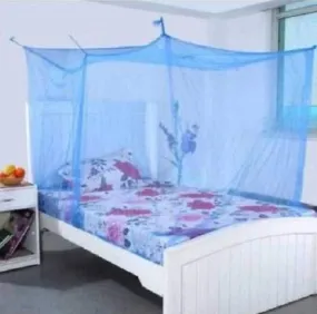 NISSI Mosquito net (Blue, Single Bed (3 x 6.5 ft))