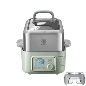 (OPEN BOX) Electric Food Steamer 5QT (Stew Pots Included)