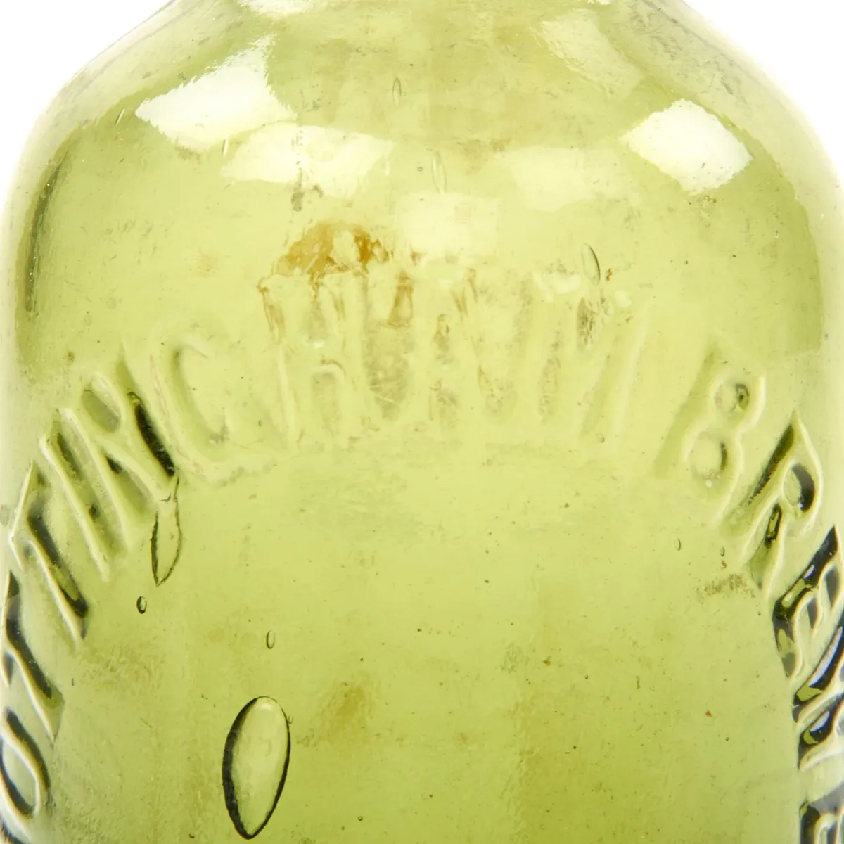 Original British WWI Era Glass Beer Bottle found in Western Front Trench near Ypres Belgium