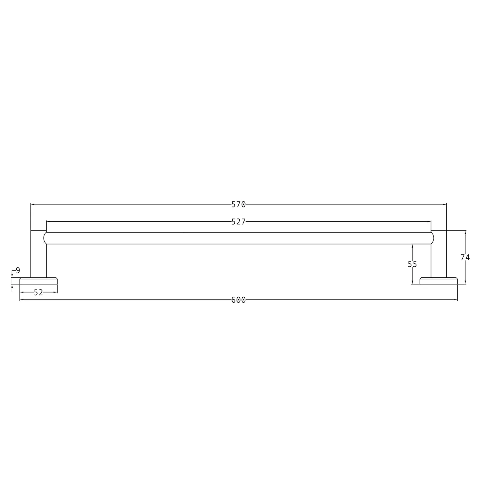 Oxford Towel Bar Rail