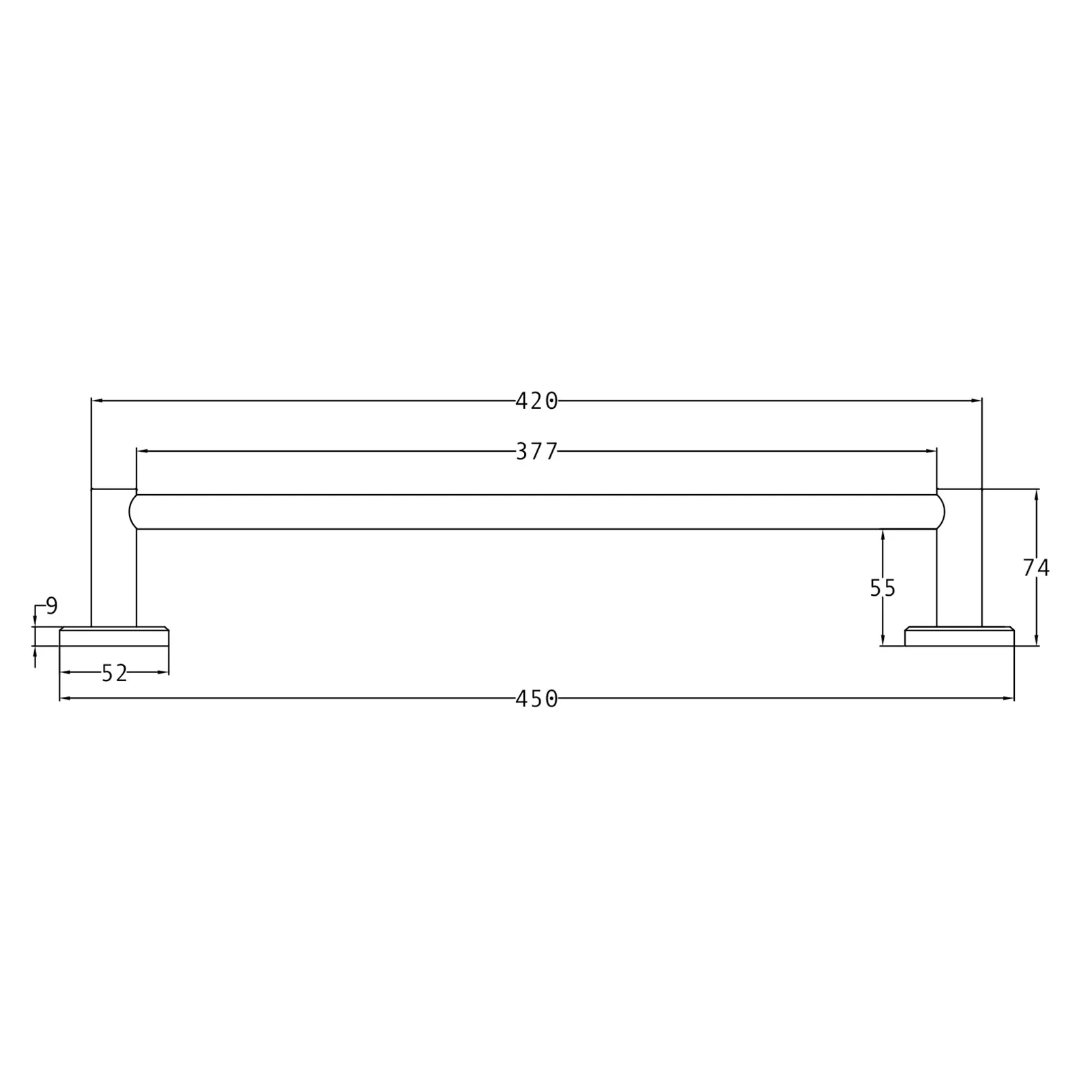 Oxford Towel Bar Rail