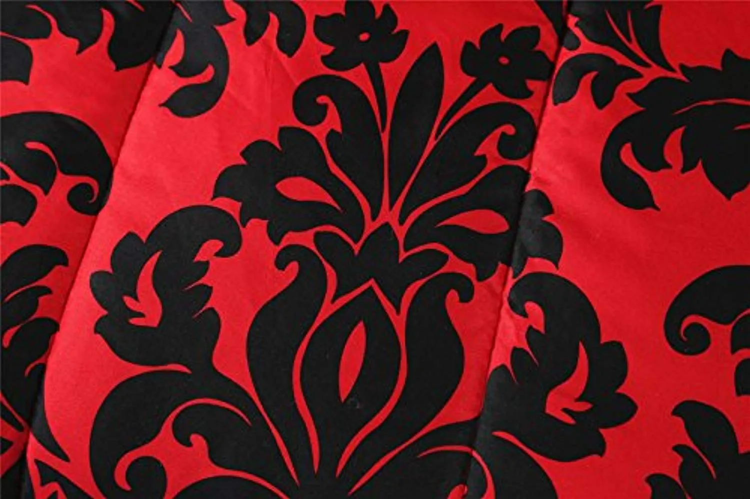 Paisley Black Flower Comforter Set Bed-in-a-Bag QUEEN