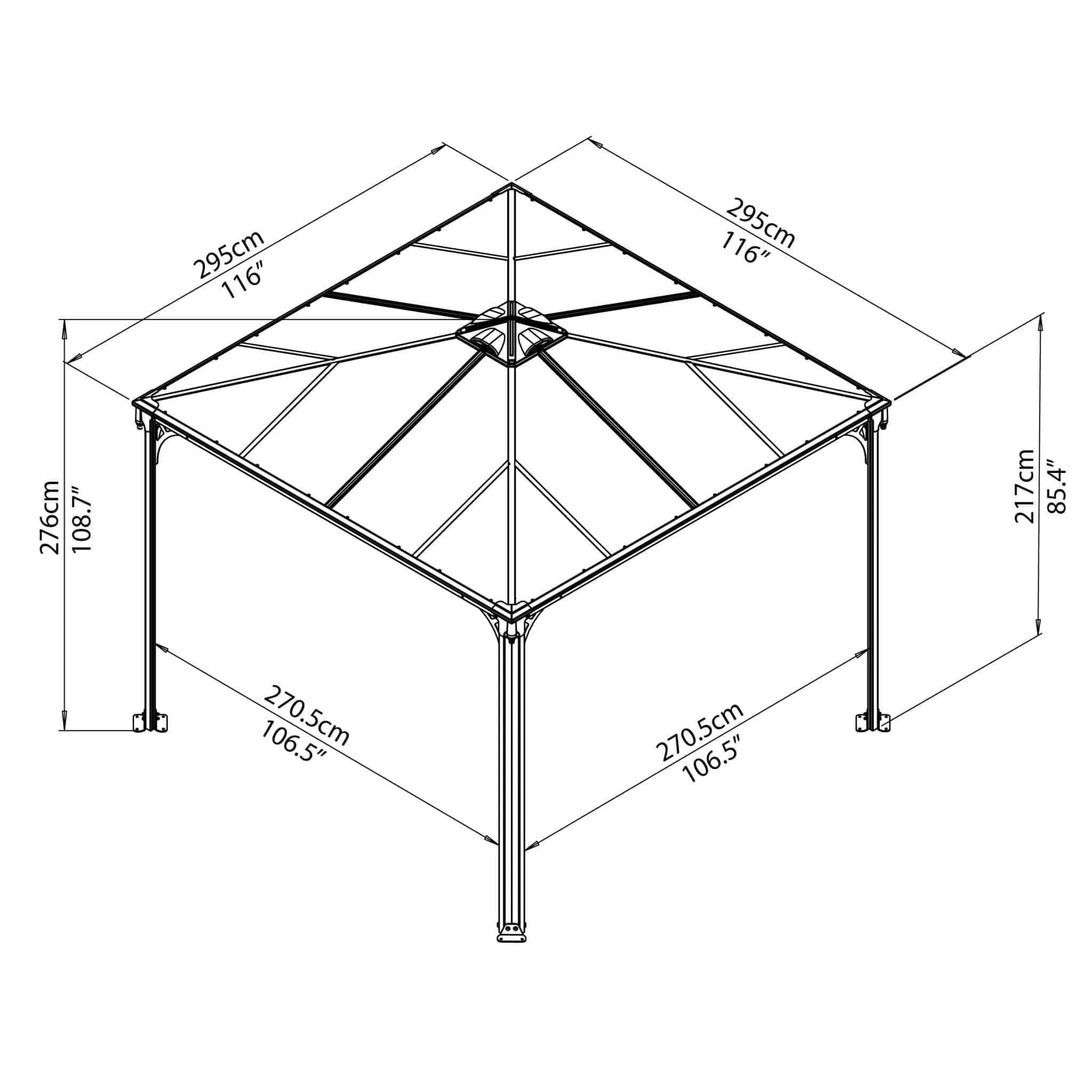 Palram - Canopia | Palermo 3000 Gazebo