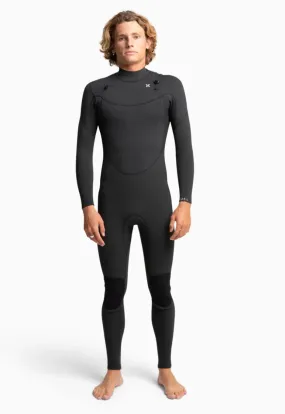 Plus 3/2mm Hurley Mens Wetsuit Steamer - Black