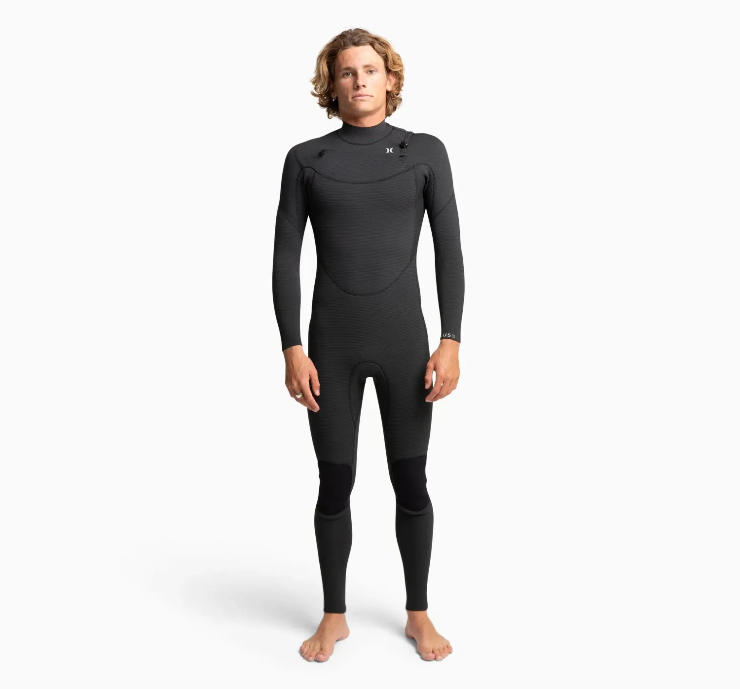 Plus 3/2mm Hurley Mens Wetsuit Steamer - Black