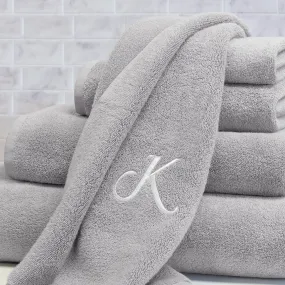 Plush Mist Grey Bath Towel