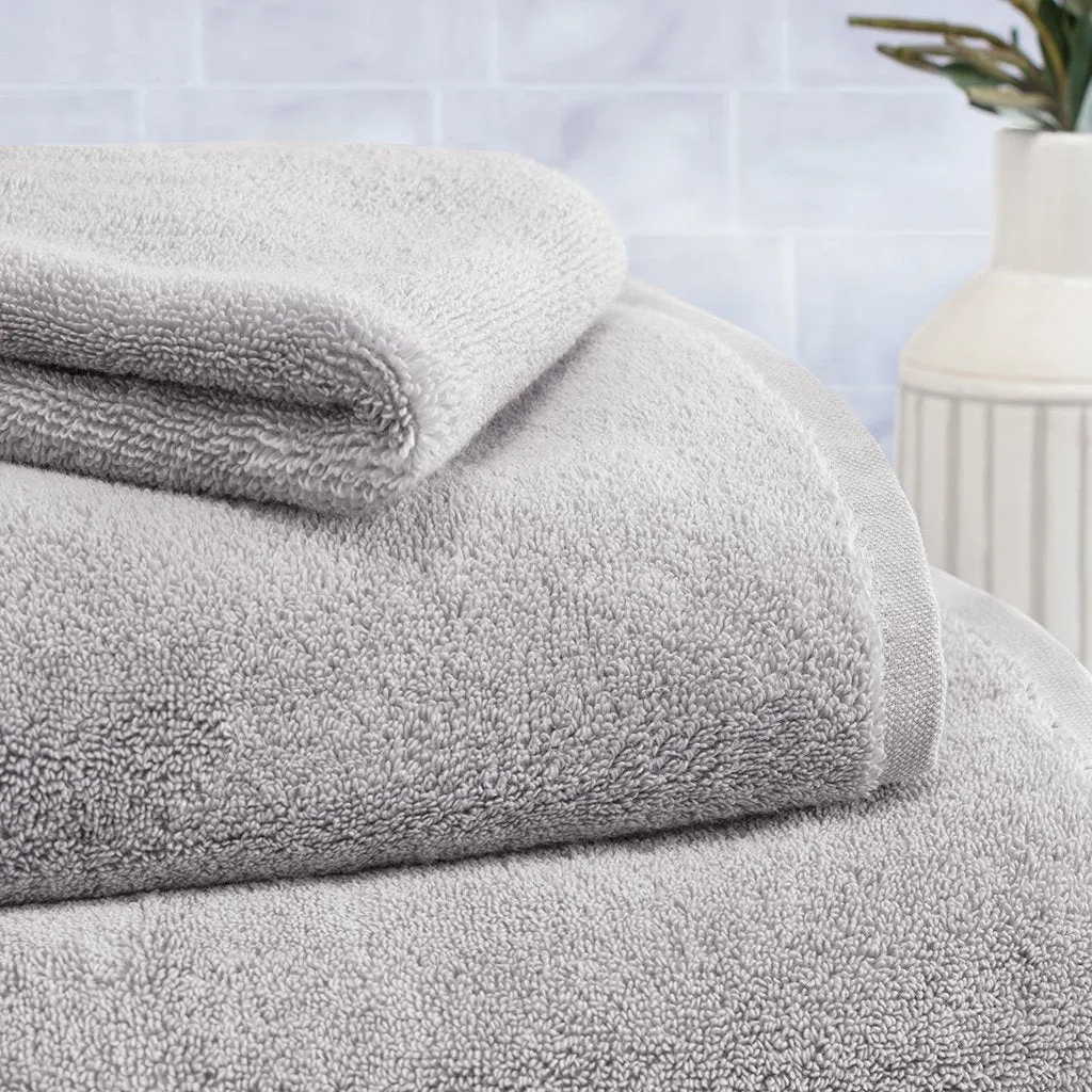 Plush Mist Grey Bath Towel