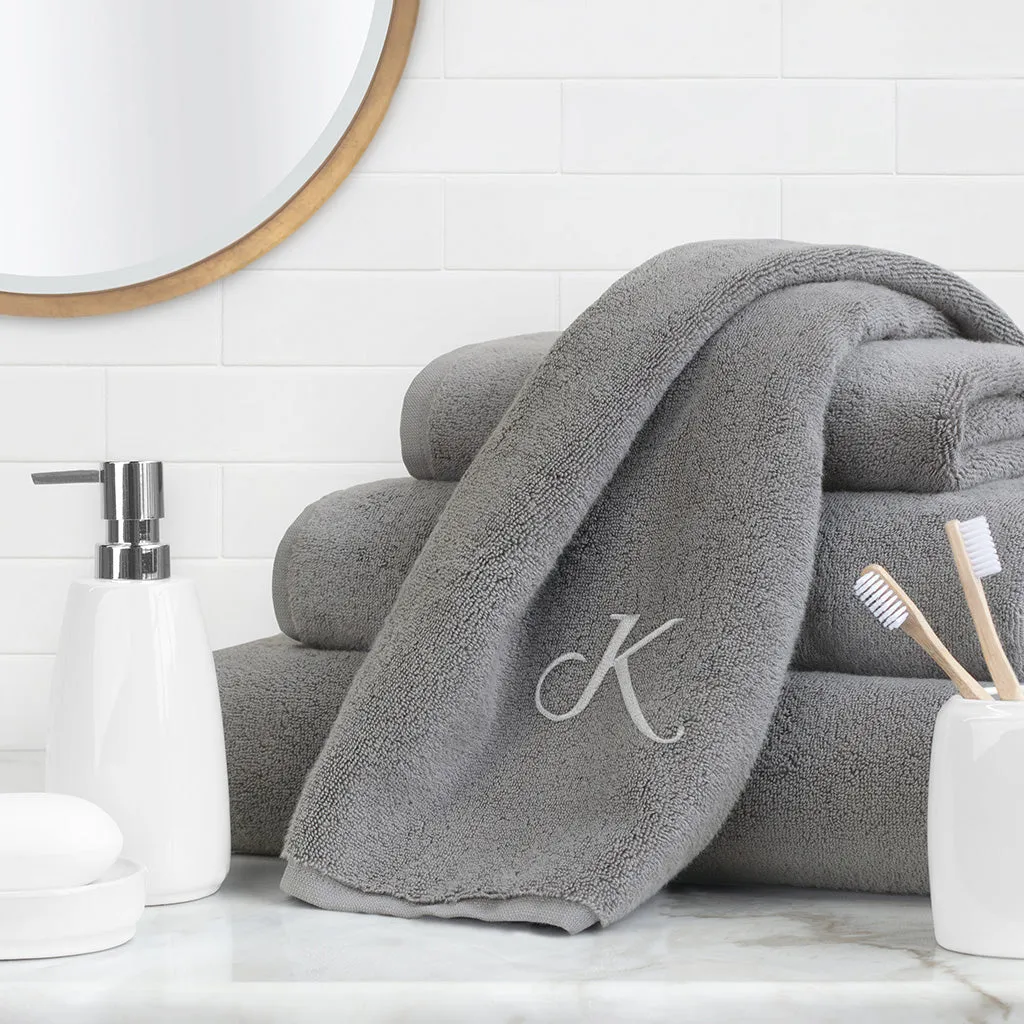 Plush Shadow Grey Bath Sheet