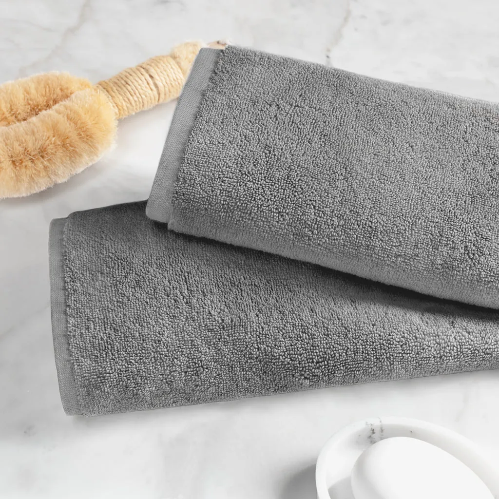 Plush Shadow Grey Bath Sheet