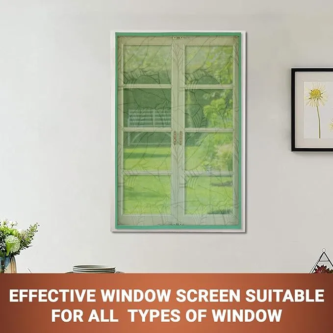 Polyester Pre-Stitched Window Mosquito Net-Forest Green