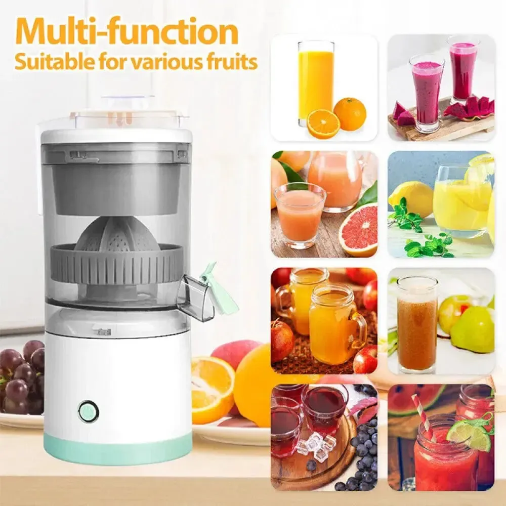 Portable Juice Press Electric Citrus Juicer Juice Squeezer Portable Press Machine Fruit Extractor UK