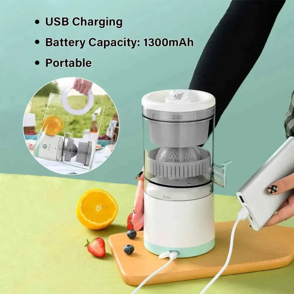 Portable Juice Press Electric Citrus Juicer Juice Squeezer Portable Press Machine Fruit Extractor UK