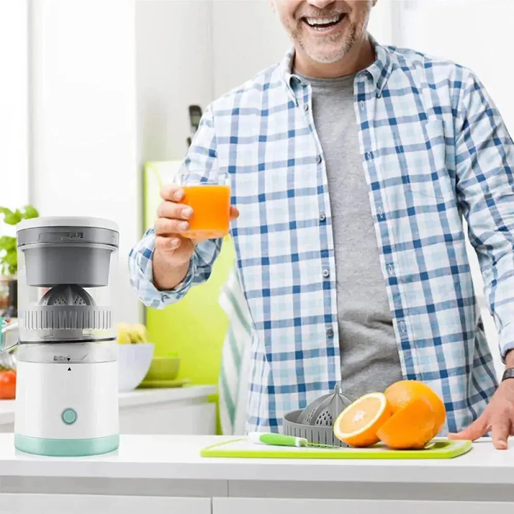 Portable Juice Press Electric Citrus Juicer Juice Squeezer Portable Press Machine Fruit Extractor UK