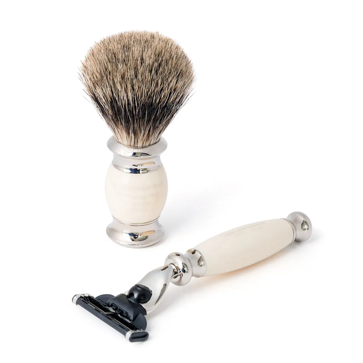 Pure Badger Mach3 Edwardian Shaving Set