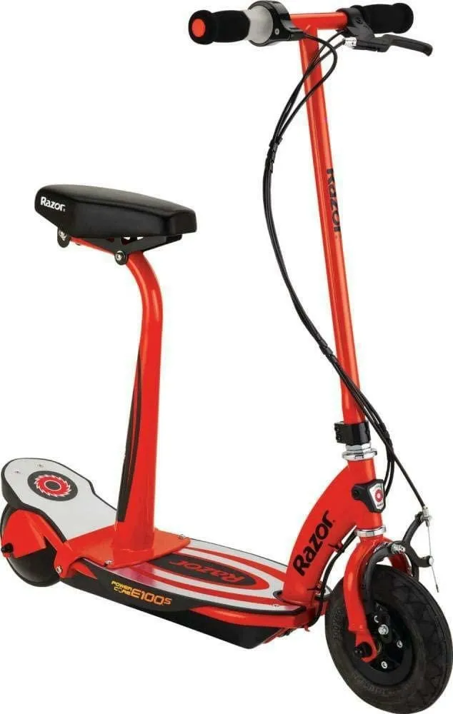 Razor Electric Scooter E100s Powercore Red Alu