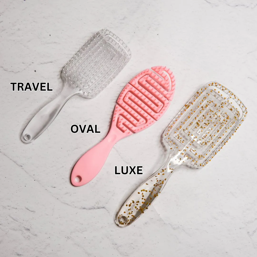 RECTANGLE DETANGLE BRUSH - Clear ( Travel Size )