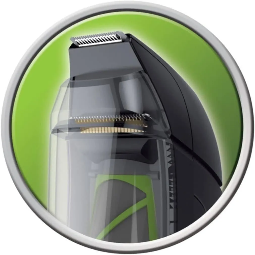 Remington Vacuum Beard and Stubble Trimmer - Titanium Blades, Lithium Power, Vacuum Chamber, Detail Blade with Comb Attachment, Travel Pouch, 60-Minute Runtime, Cordless – MB6850