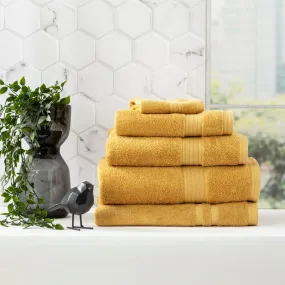 Renee Taylor Stella 5 Piece Mustard Towel Pack