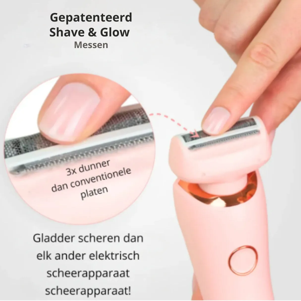 Shave & Glow | Lady Shaver | 2-in-1