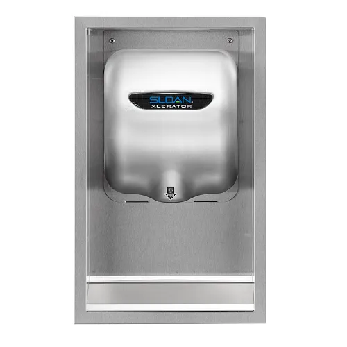 Sloan® XLERATOR® Recess Kit - "Brushed Nickel" Stainless Steel ADA Compliant (DOES NOT INCLUDE HAND DRYER)