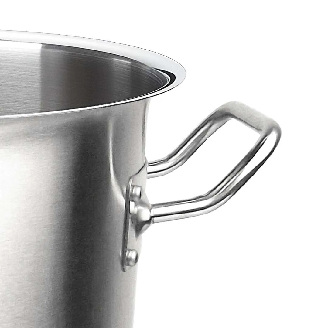 SOGA Stock Pot 44L Top Grade Thick Stainless Steel Stockpot 18/10 Without Lid