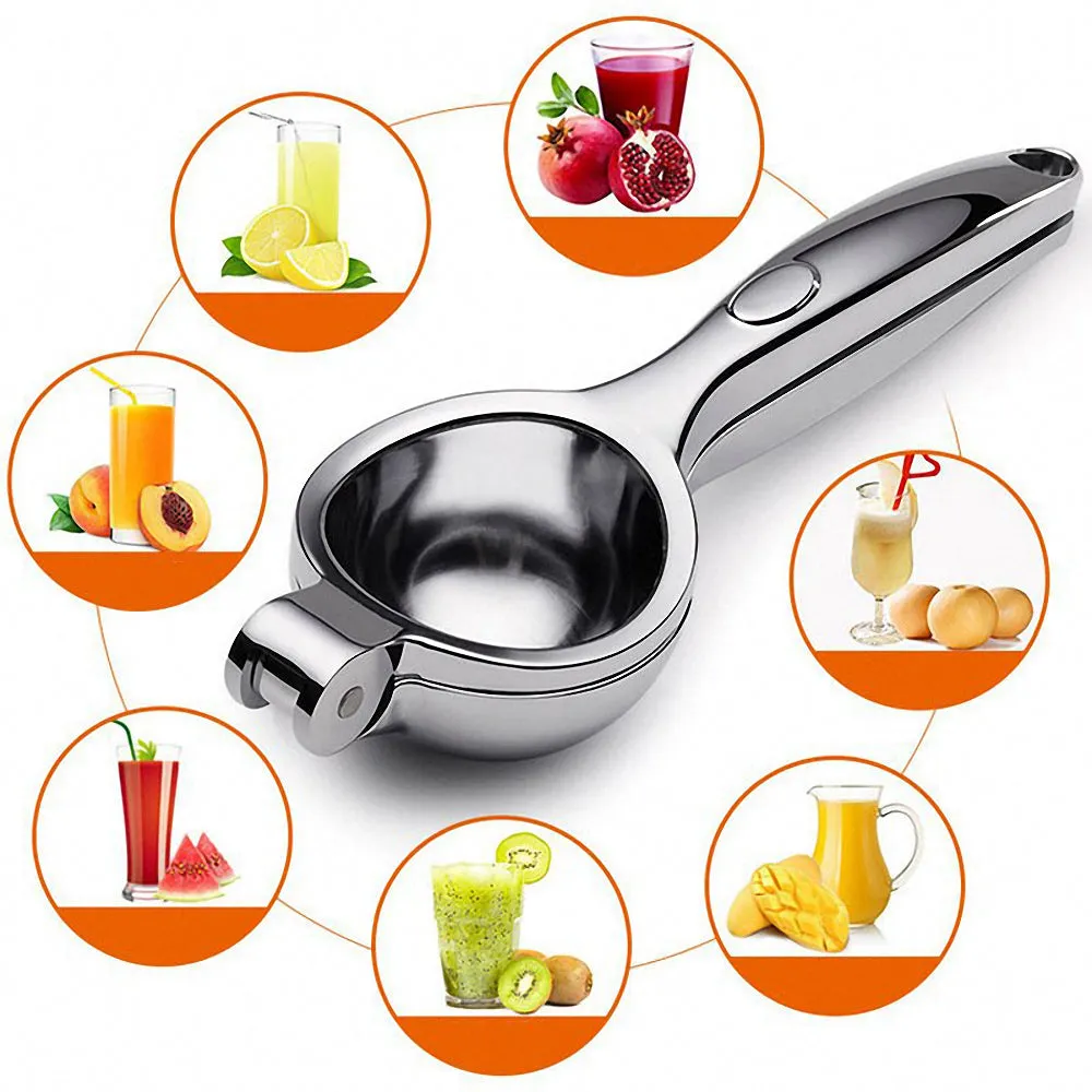 Stainless Steel Lemon Squeezer Manual Citrus Juicer Hand Press Fruit Juice Squeezer