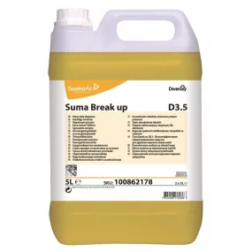 Suma Break Up D3.5 Heavy-Duty Kitchen Degreaser Concentrate 5Ltr (2 Pack) - CD513