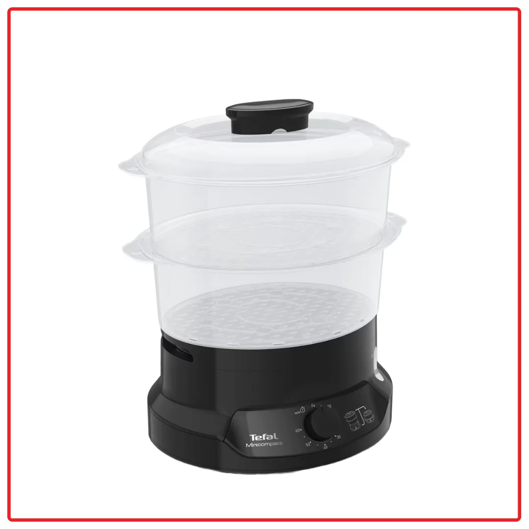 Tefal VC1398 6.0L Mini Compact 2-Bowl Food Steamer