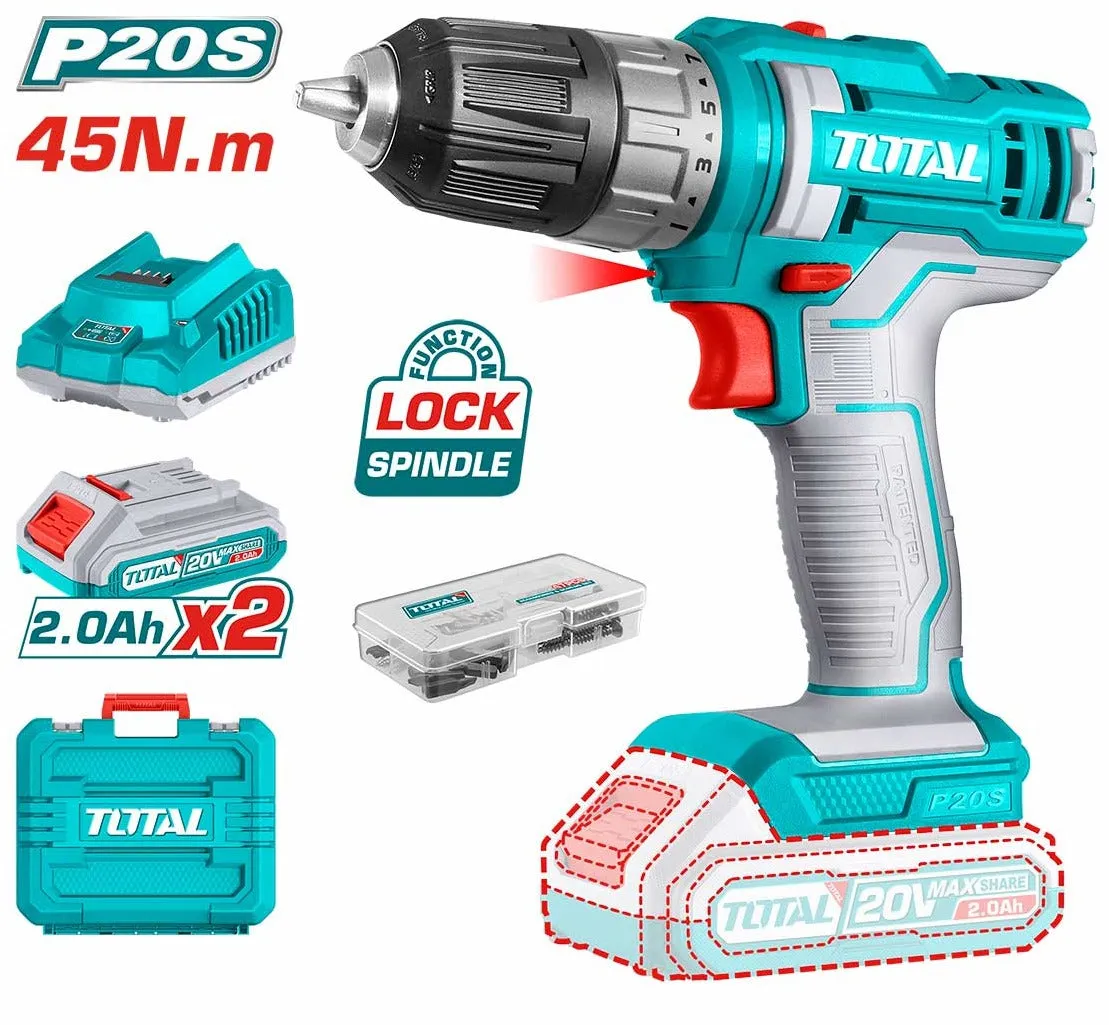 Total Lithium Ion Cordless Drill 20V TDLI200528