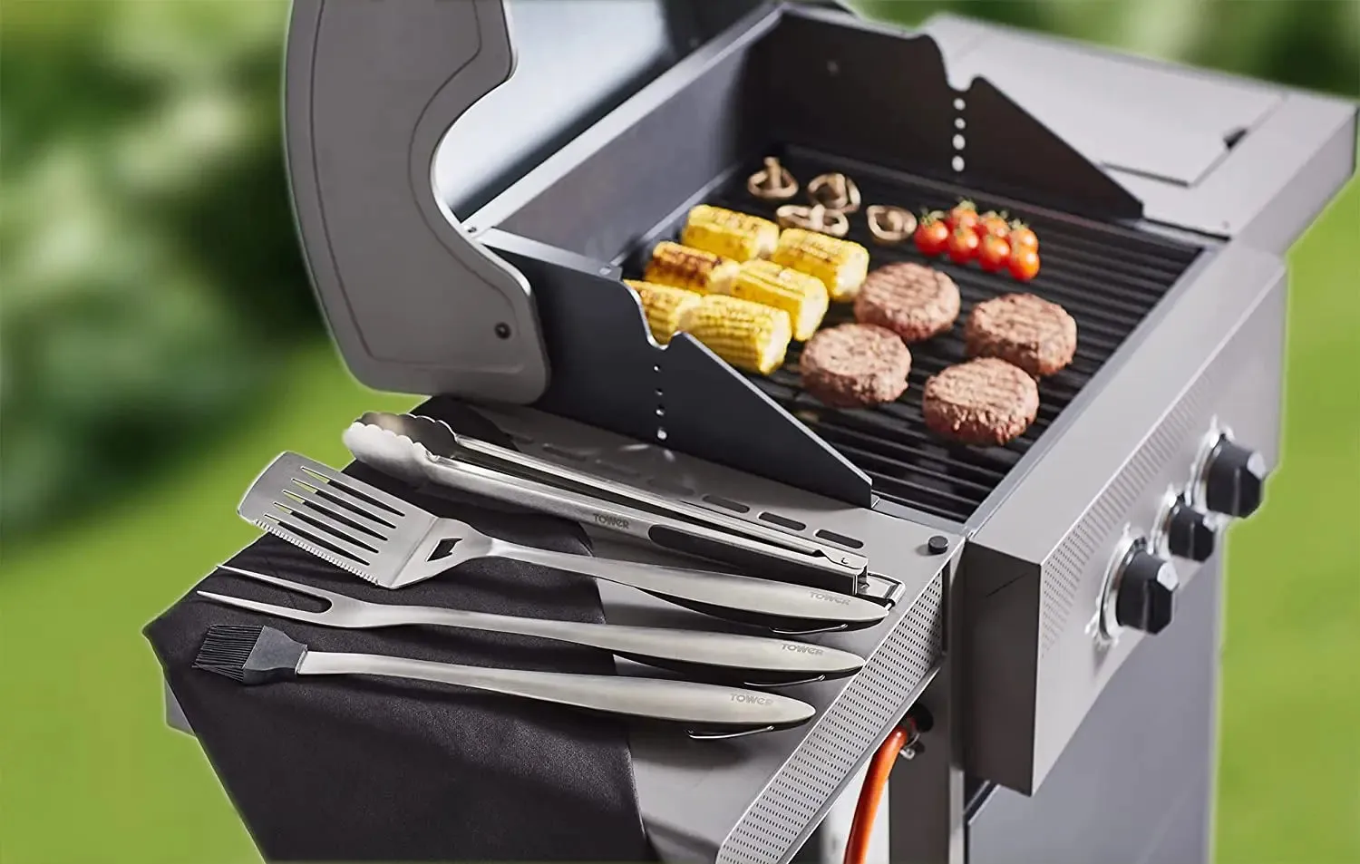 Tower 4 Piece BBQ Tools Set