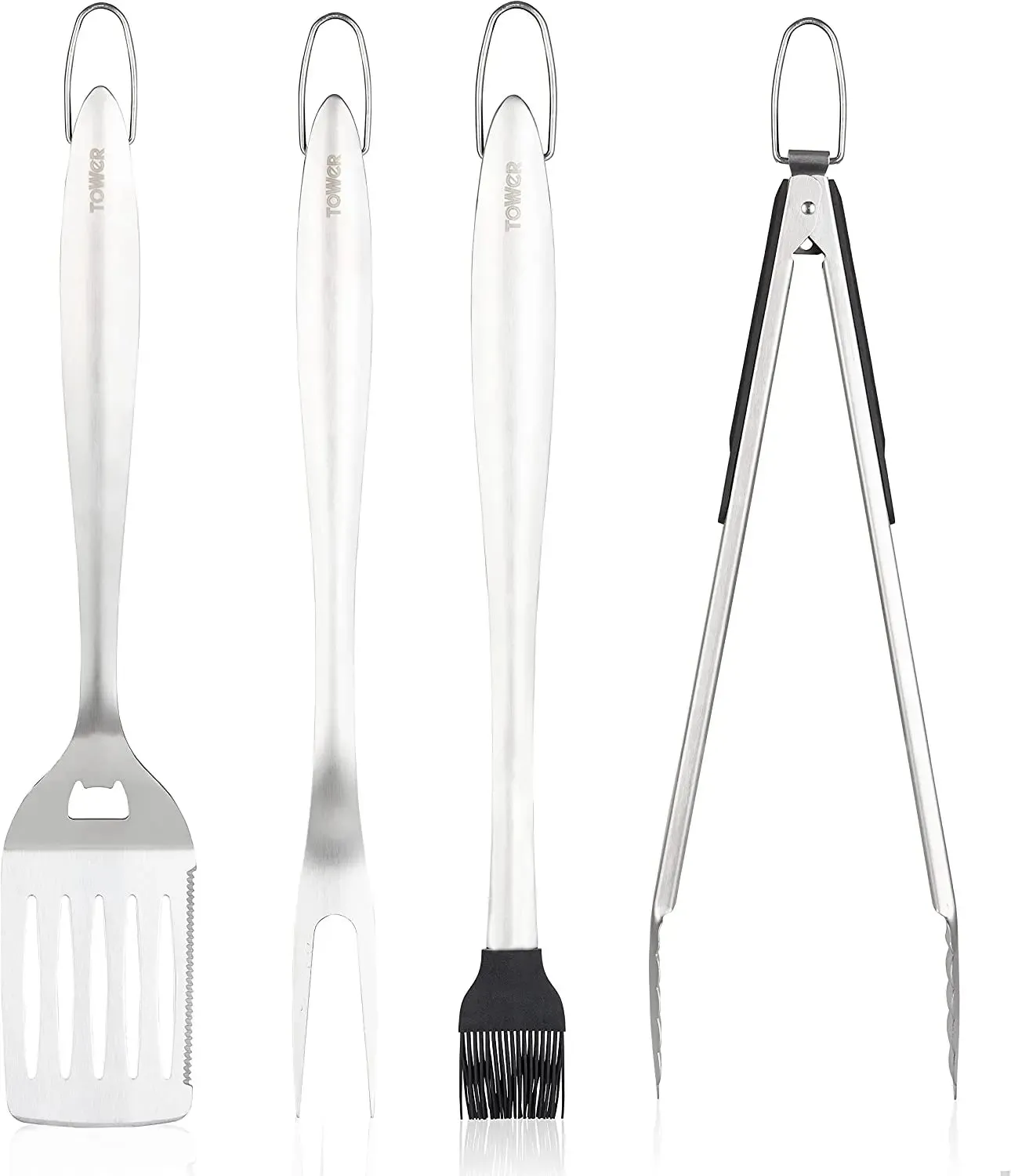 Tower 4 Piece BBQ Tools Set