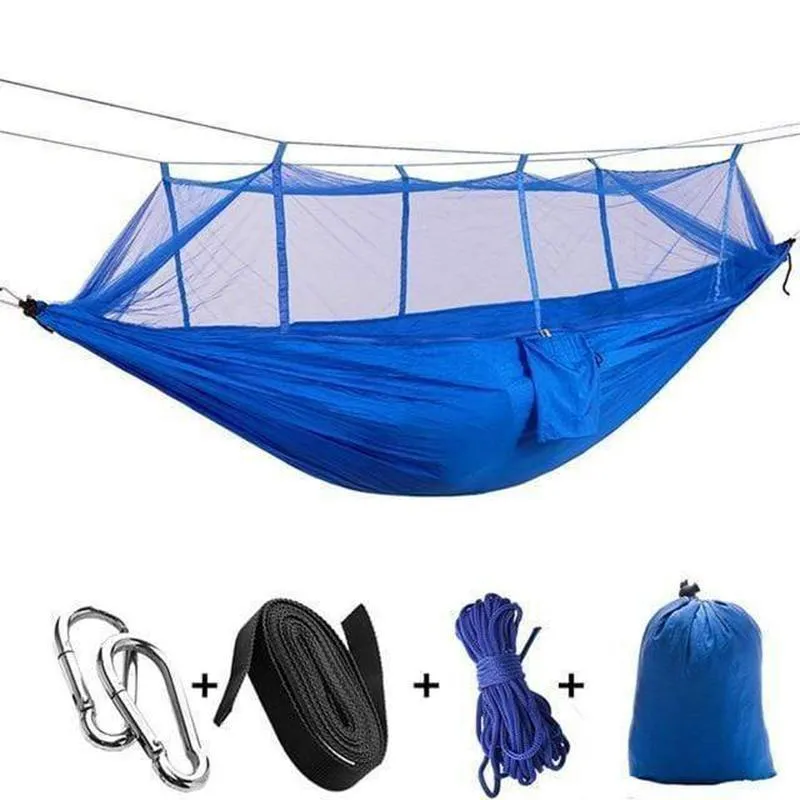 Ultralight hammock with mosquito net for outdoor adventures