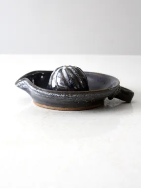 vintage studio pottery citrus reamer