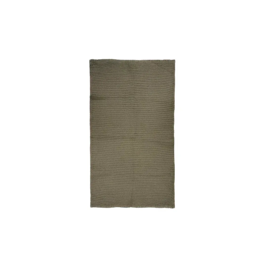 Waffle Hand Towel - Olive